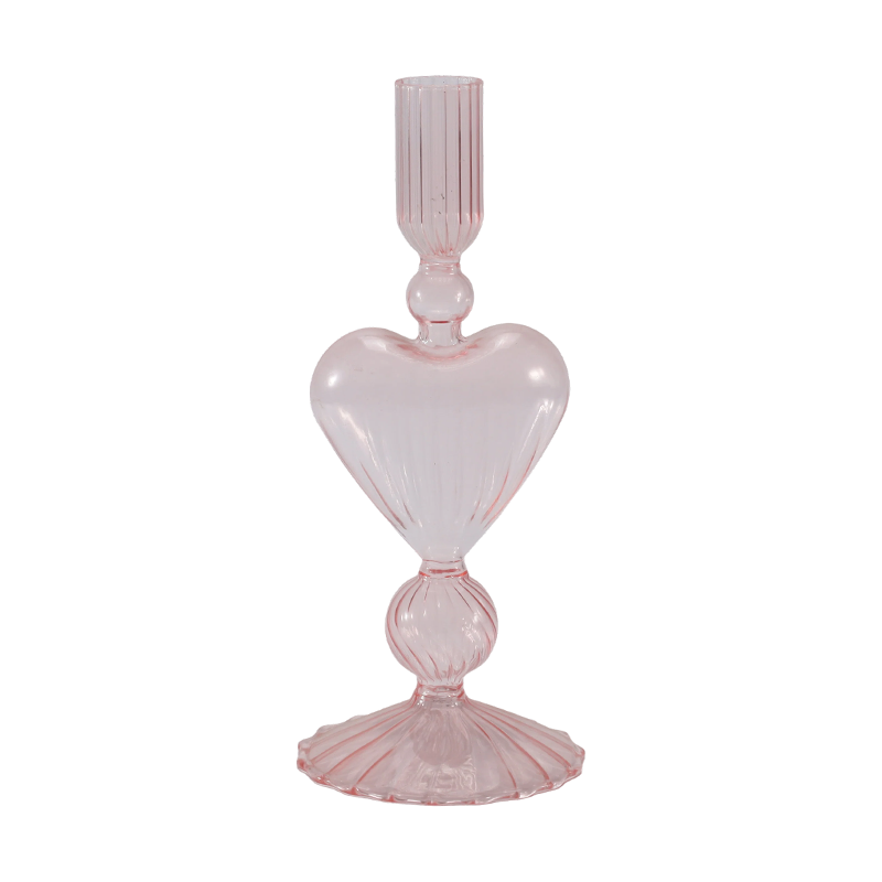 Collezione di portacandele in vetro romantica e minimalista