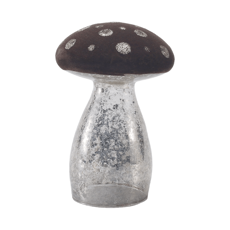 Ornamento di funghi fatto a mano con decorazione a led