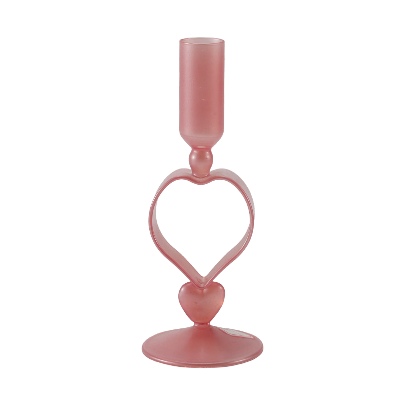 Collezione di portacandele in vetro romantica e minimalista
