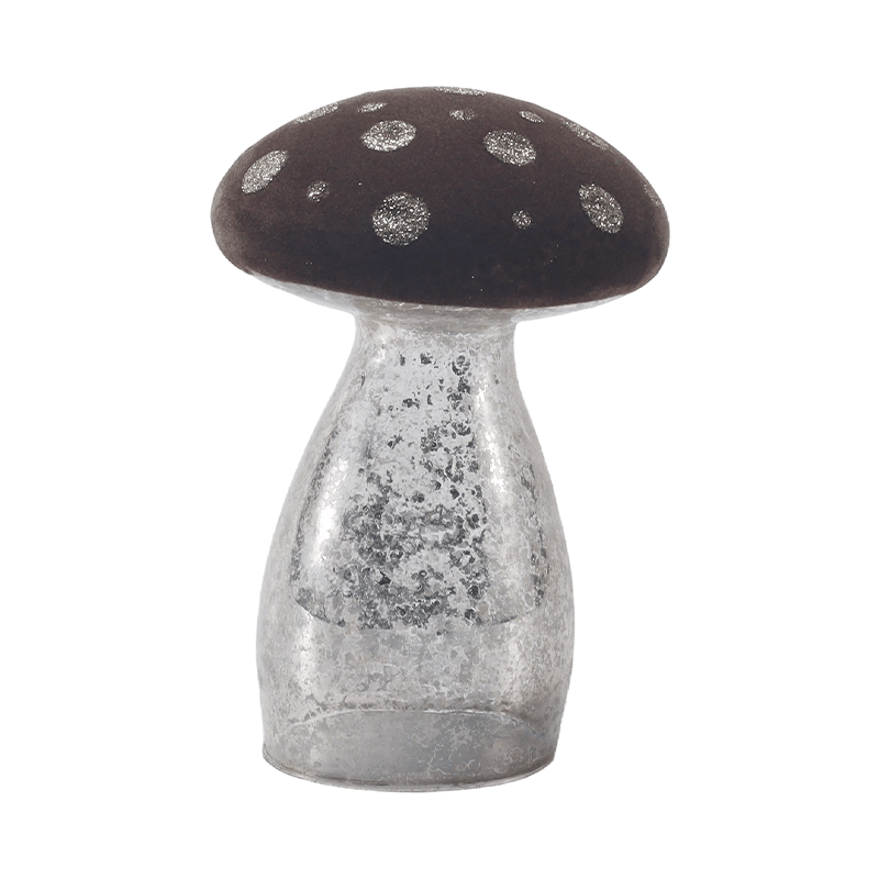 Ornamento di funghi fatto a mano con decorazione a led