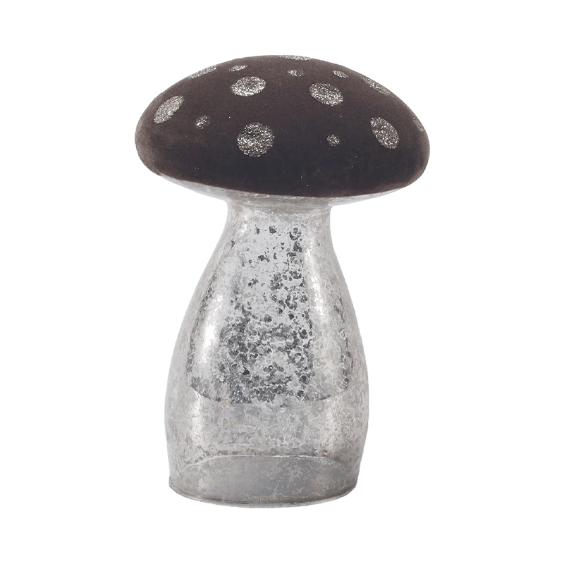 Ornamento di funghi fatto a mano con decorazione a led