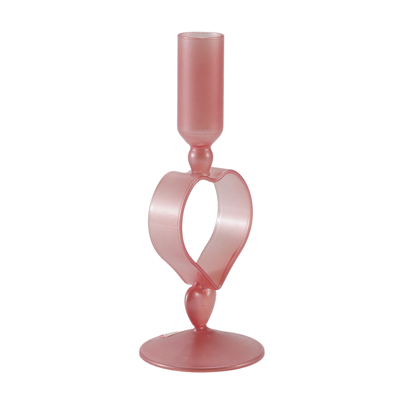 Collezione di portacandele in vetro romantica e minimalista