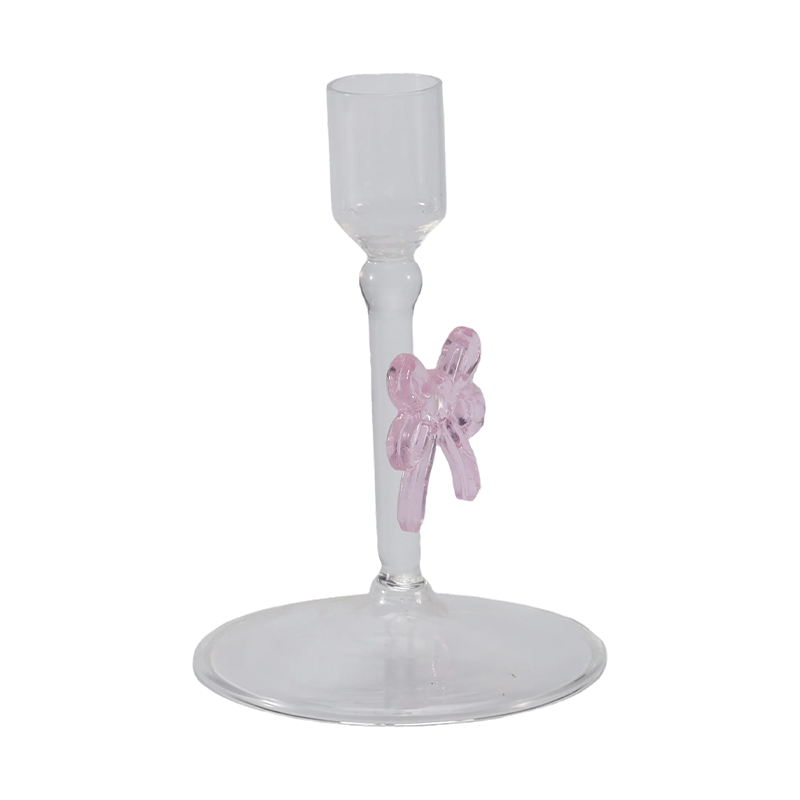 Collezione di portacandele in vetro romantica e minimalista