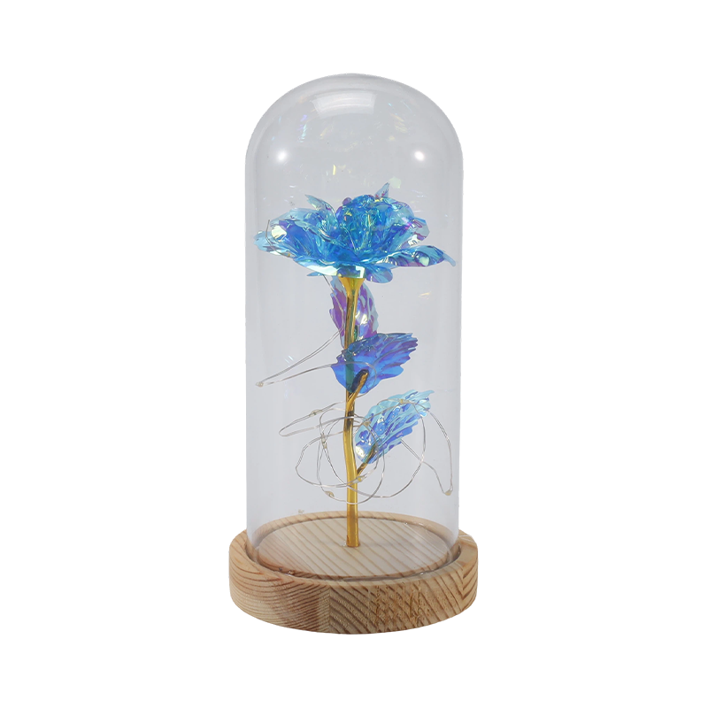 Lampada a cloche in vetro Galaxy Rose (con/senza orsacchiotto, più colori)