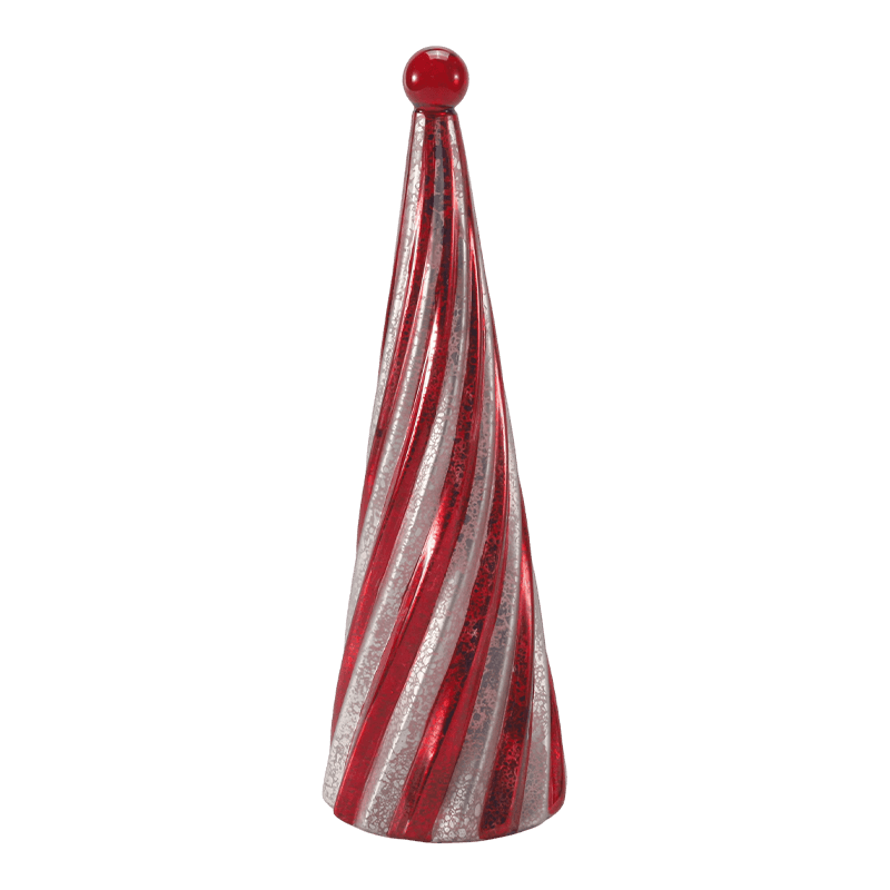 Albero di Natale a spirale in vetro mercurio vintage 10 * 20 cm e 10 * 25 cm e 10 * 30 cm