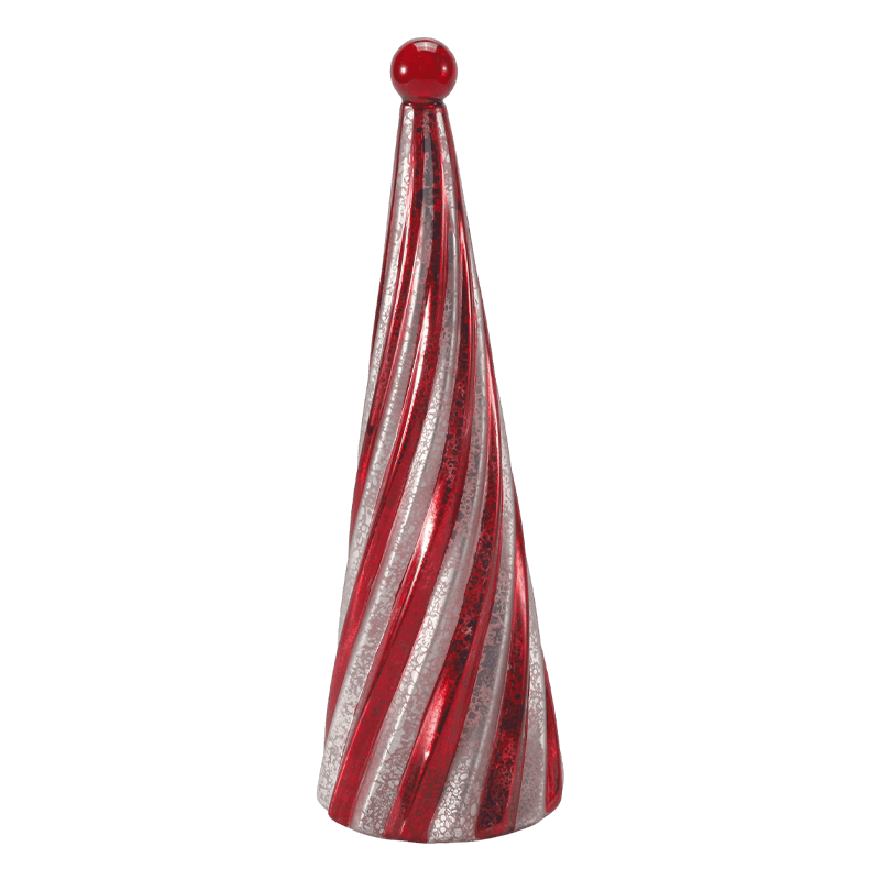 Albero di Natale a spirale in vetro mercurio vintage 10 * 20 cm e 10 * 25 cm e 10 * 30 cm