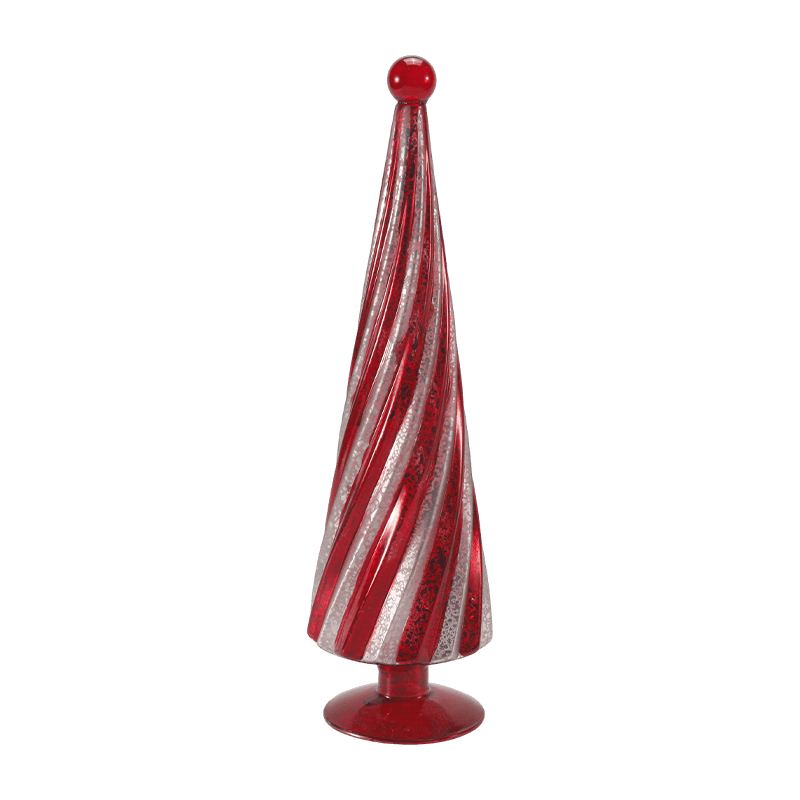 Albero di Natale a spirale in vetro mercurio vintage 10 * 20 cm e 10 * 25 cm e 10 * 30 cm