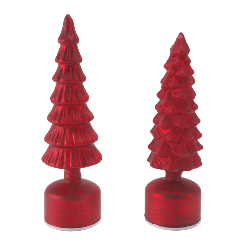 Luce vintage per albero di Natale in vetro Mercury