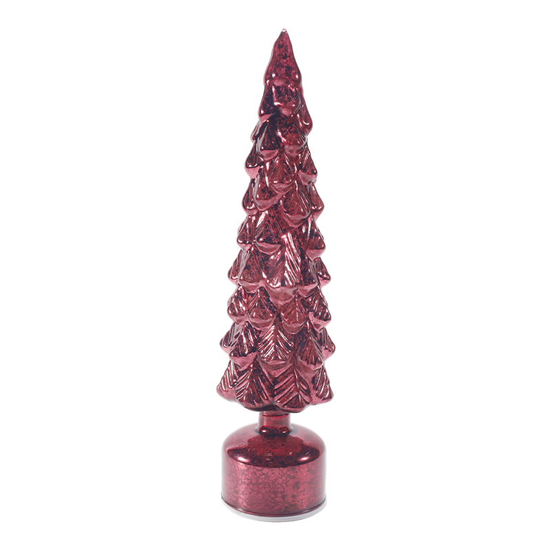 Luce vintage per albero di Natale in vetro Mercury