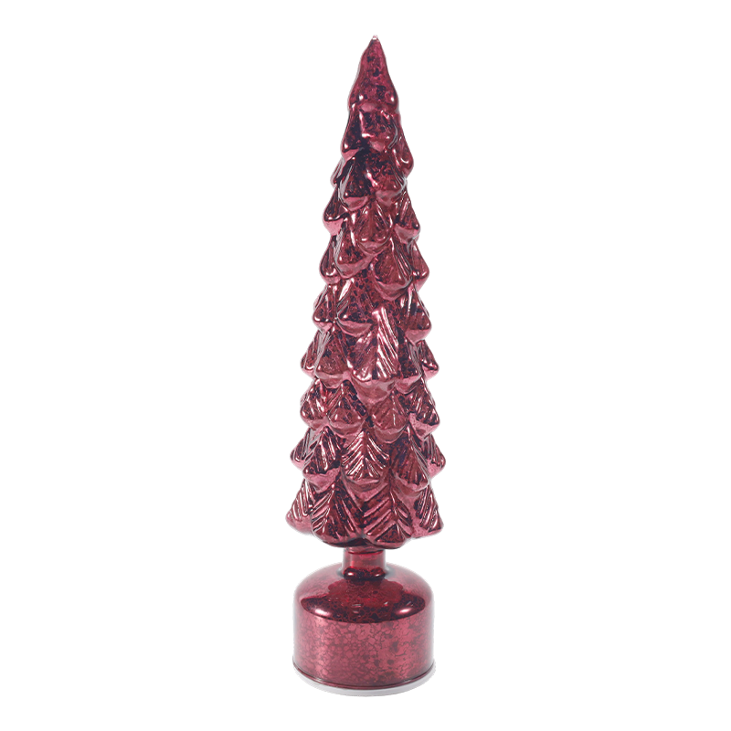 Luce vintage per albero di Natale in vetro Mercury