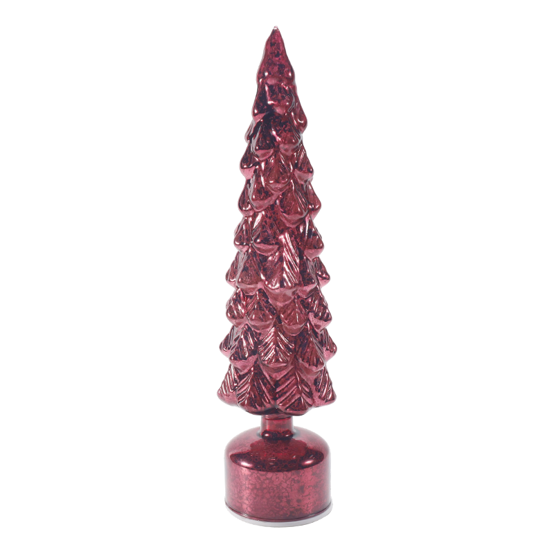 Luce vintage per albero di Natale in vetro Mercury