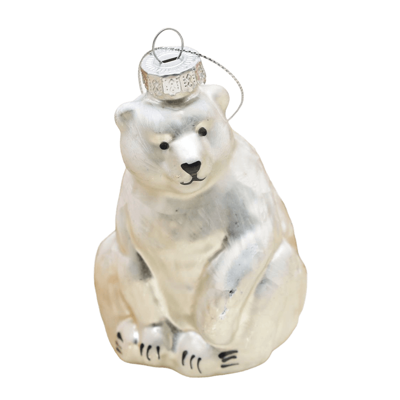 Decorazione da appendere con ornamento natalizio in vetro a forma di animale